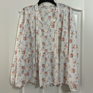 Chic Boho Floral Blouse
